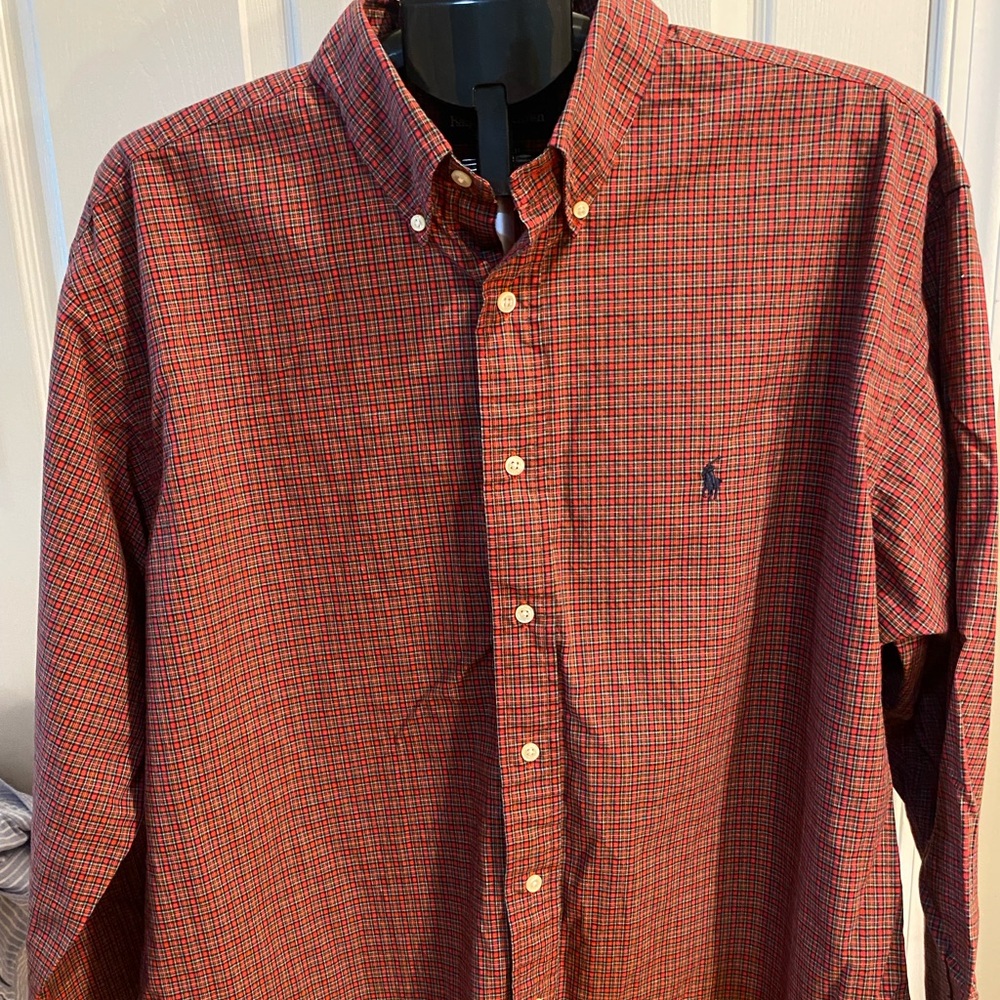 Polo Ralph Lauren men's Yarmouth -fit plaid button-down long-sleeve shirt